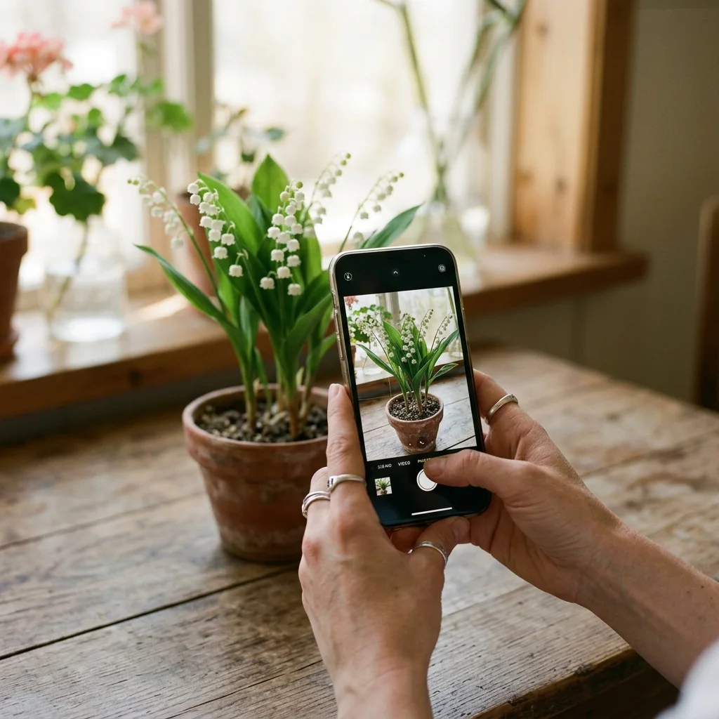 Fotografiranje biljke mobitelom za savjet